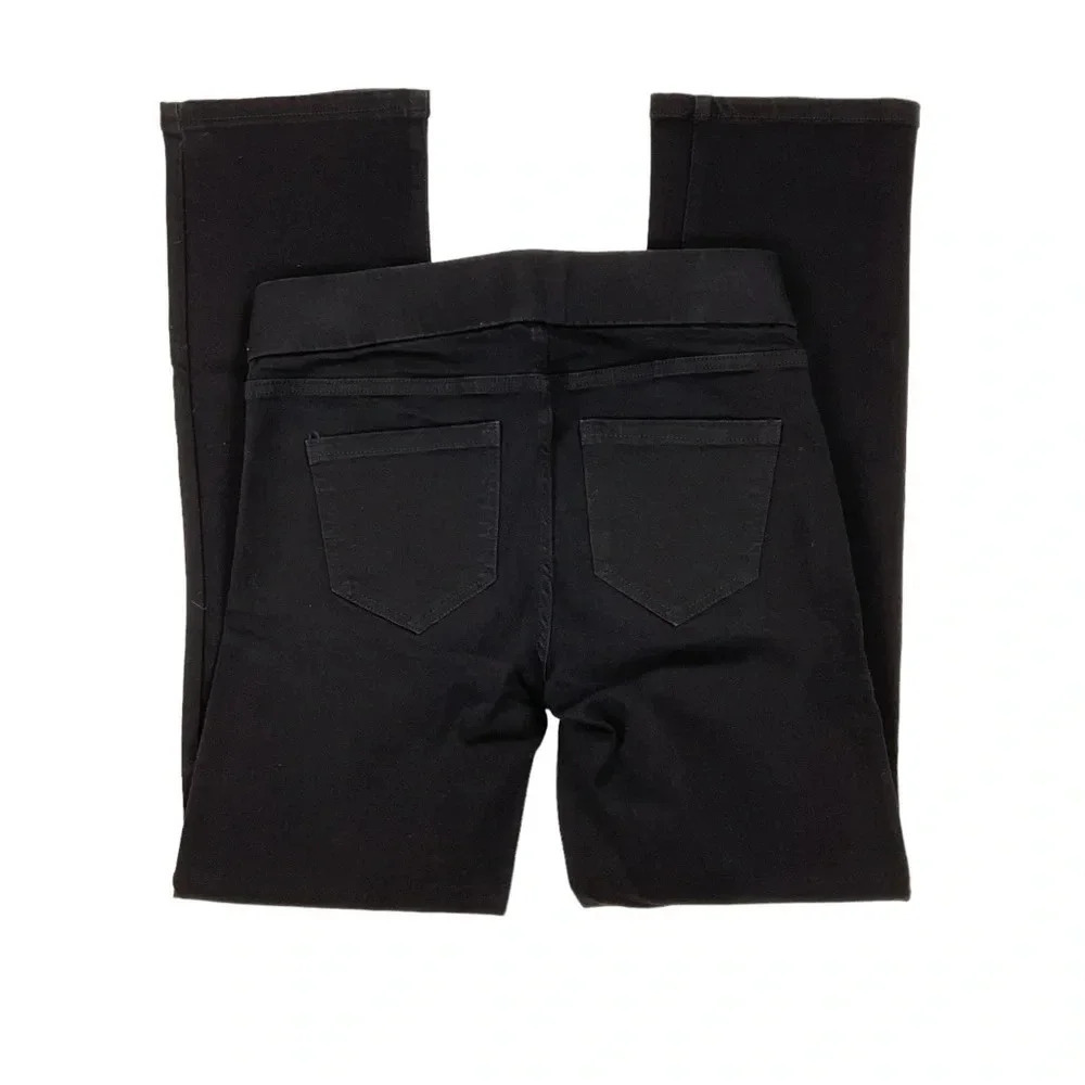 Liverpool Black Straight Leg Jeans Pull On Size 26 - Picture 3 of 7